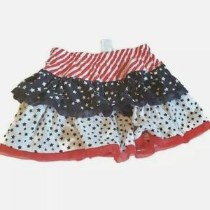 SKIRT GIRLS RED WHITE BLUE  STARS & STRIPES
